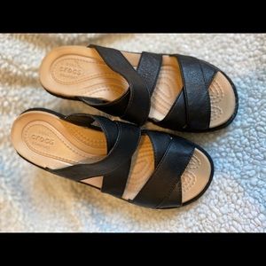 Women's Crocs Strappy Wedge